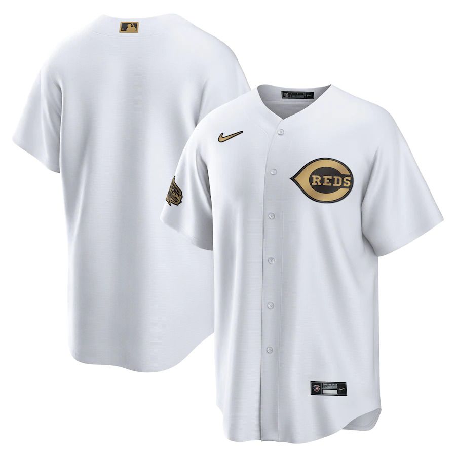 Men Cincinnati Reds Nike White 2022 MLB All Star Game Replica Blank Jersey->cincinnati reds->MLB Jersey